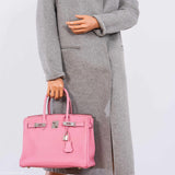 Hermes Birkin 30 Bubblegum 5P Pink Togo Palladium Hardware
