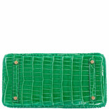 HermesBirkin 30 Cactus Porosus Crocodile Gold Hardware