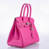 HermesBirkin 30 Candy Collection Rose Tyrien Chèvre Palladium Hardware