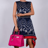 HermesBirkin 30 Candy Collection Rose Tyrien & Rubis Epsom White Stitching Palladium Hardware - Q, Square