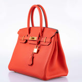 HermesBirkin 30 Capucine Togo leather Gold Hardware