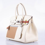 Hermes Birkin 30 Colormatic Nata, Chai and Cuivre Swift Palladium Hardware