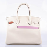 Hermes Birkin 30 Colormatic Nata, Chai and Cuivre Swift Palladium Hardware