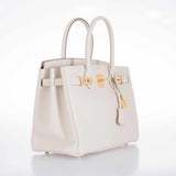 Hermes Birkin 30 Craie Togo Gold Hardware