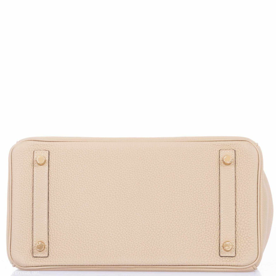 Hermes Birkin 30 Craie Togo Rose Gold Hardware