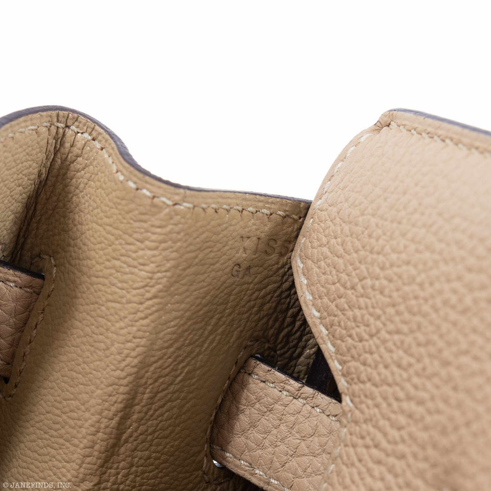 Hermes Birkin 30 Craie Togo Rose Gold Hardware