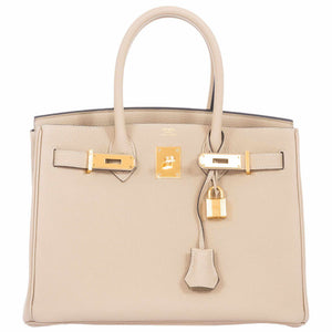 Hermes Birkin 30 Craie Togo Rose Gold Hardware