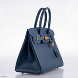 HermesBirkin 30 Deep Blue Epsom with Gold Hardware - 2019, D