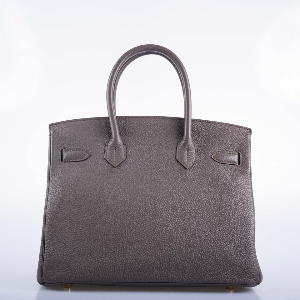 Hermes Birkin 30 Etain Togo with Gold Hardware
