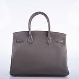 Hermes Birkin 30 Etain Togo with Gold Hardware