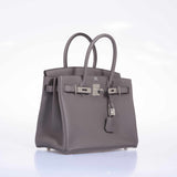 HermesBirkin 30 Etaine Togo Palladium Hardware
