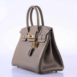 HermesBirkin 30 Etoupe Taurillon Novillo Gold Hardware - 2019, D