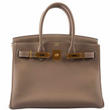 HermesBirkin 30 Etoupe Togo Gold Hardware