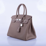 Hermes Birkin 30 Etoupe Togo Palladium Hardware