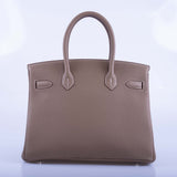 Hermes Birkin 30 Etoupe Togo Palladium Hardware