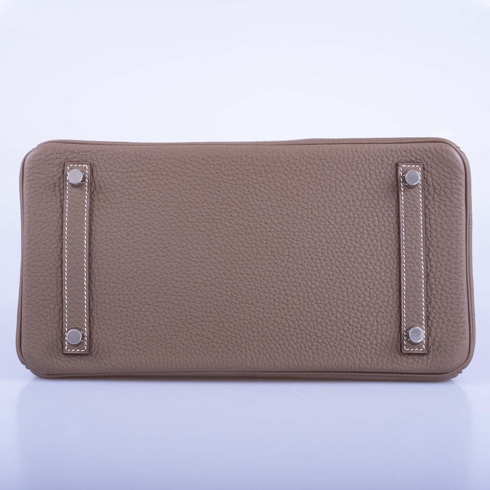 Hermes Birkin 30 Etoupe Togo Palladium Hardware