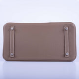 Hermes Birkin 30 Etoupe Togo Palladium Hardware