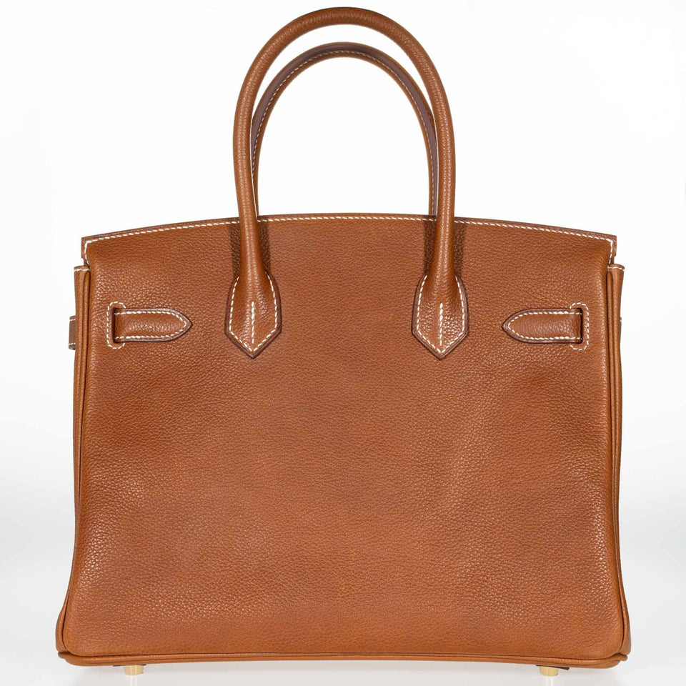 Hermes Birkin 30 Fauve Barenia Faubourg Gold Hardware