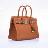 Hermes Birkin 30 Gold Epsom Palladium Hardware