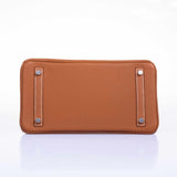 Hermes Birkin 30 Gold Epsom Palladium Hardware
