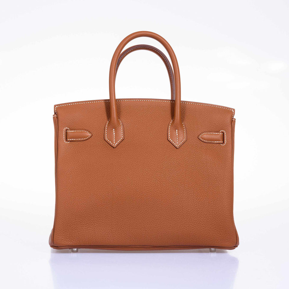 Hermes Birkin 30 Gold Epsom Palladium Hardware