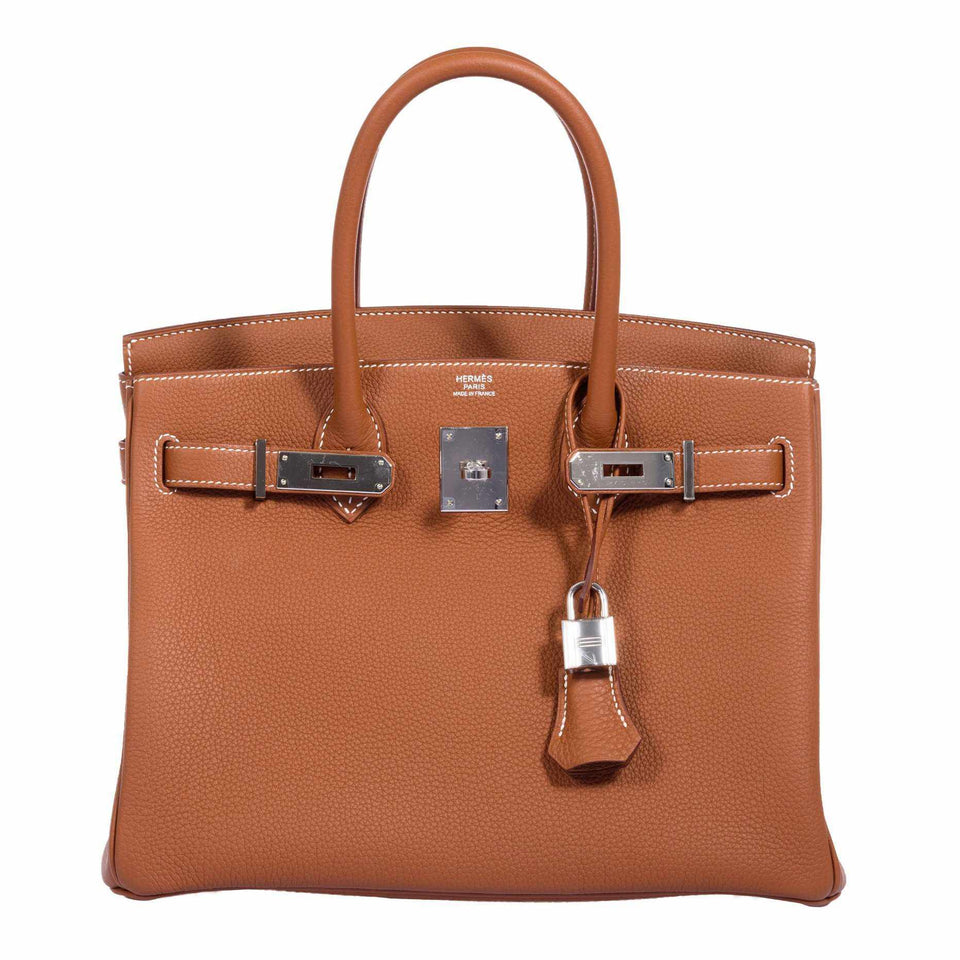 Hermes Birkin 30 Gold Epsom Palladium Hardware