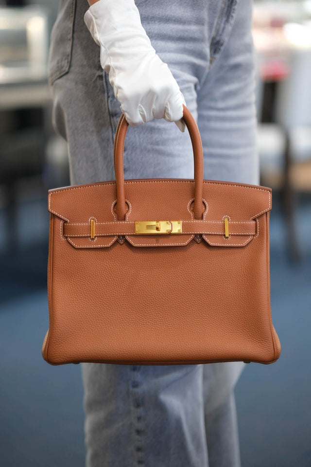 Hermes Birkin 30 Gold Togo Gold Hardware