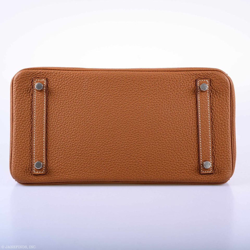 Hermes Birkin 30 Gold Togo Palladium Hardware - 2019, D