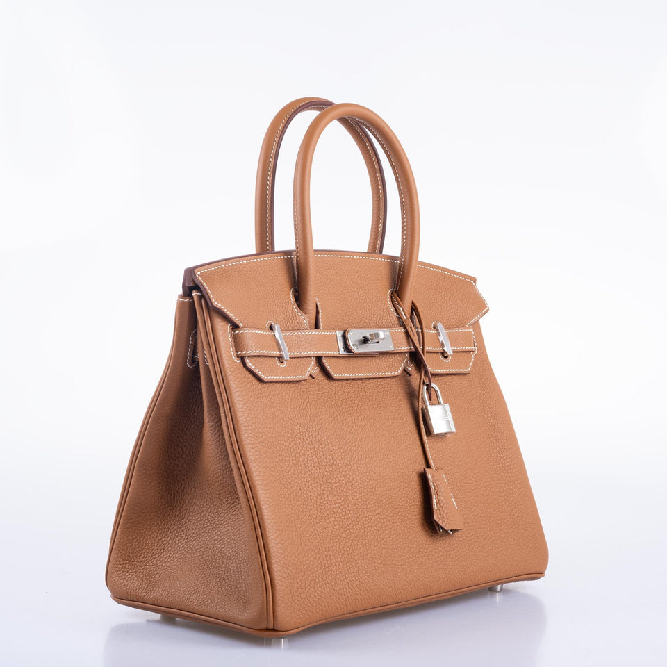 Hermes Birkin 30 Gold Togo Palladium Hardware