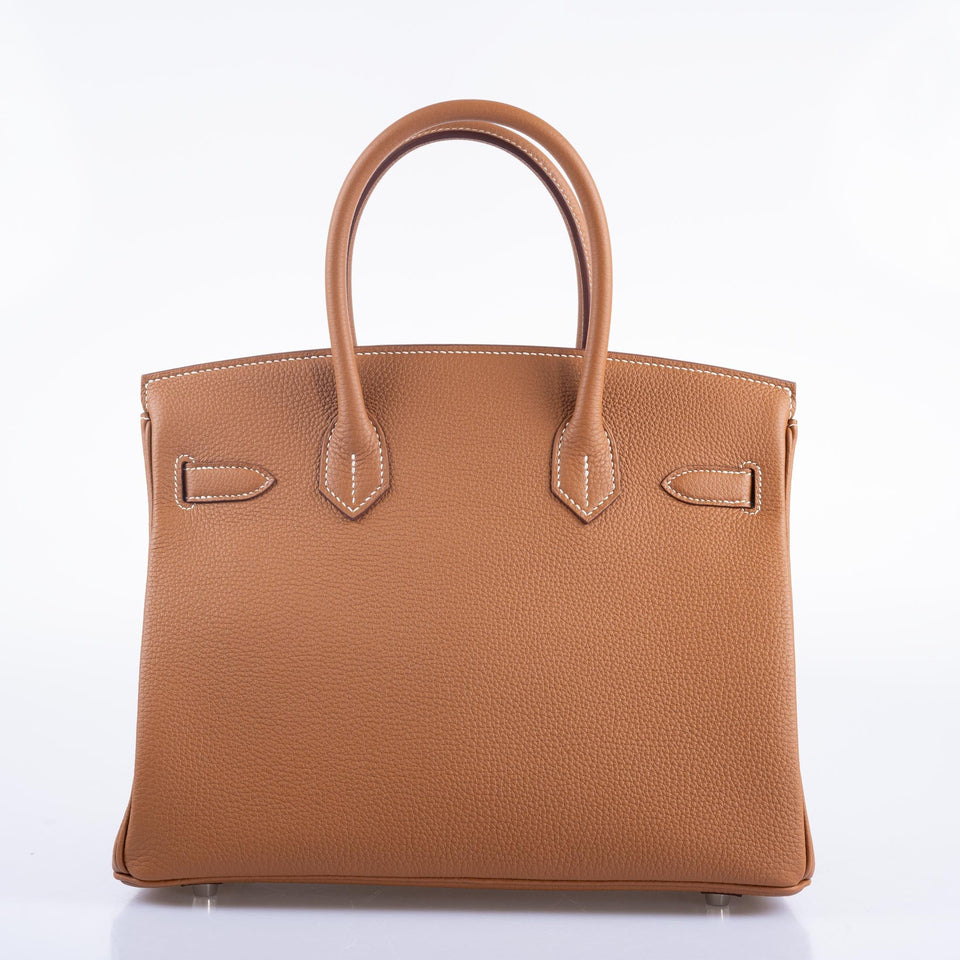 Hermes Birkin 30 Gold Togo Palladium Hardware