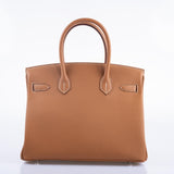 Hermes Birkin 30 Gold Togo Palladium Hardware