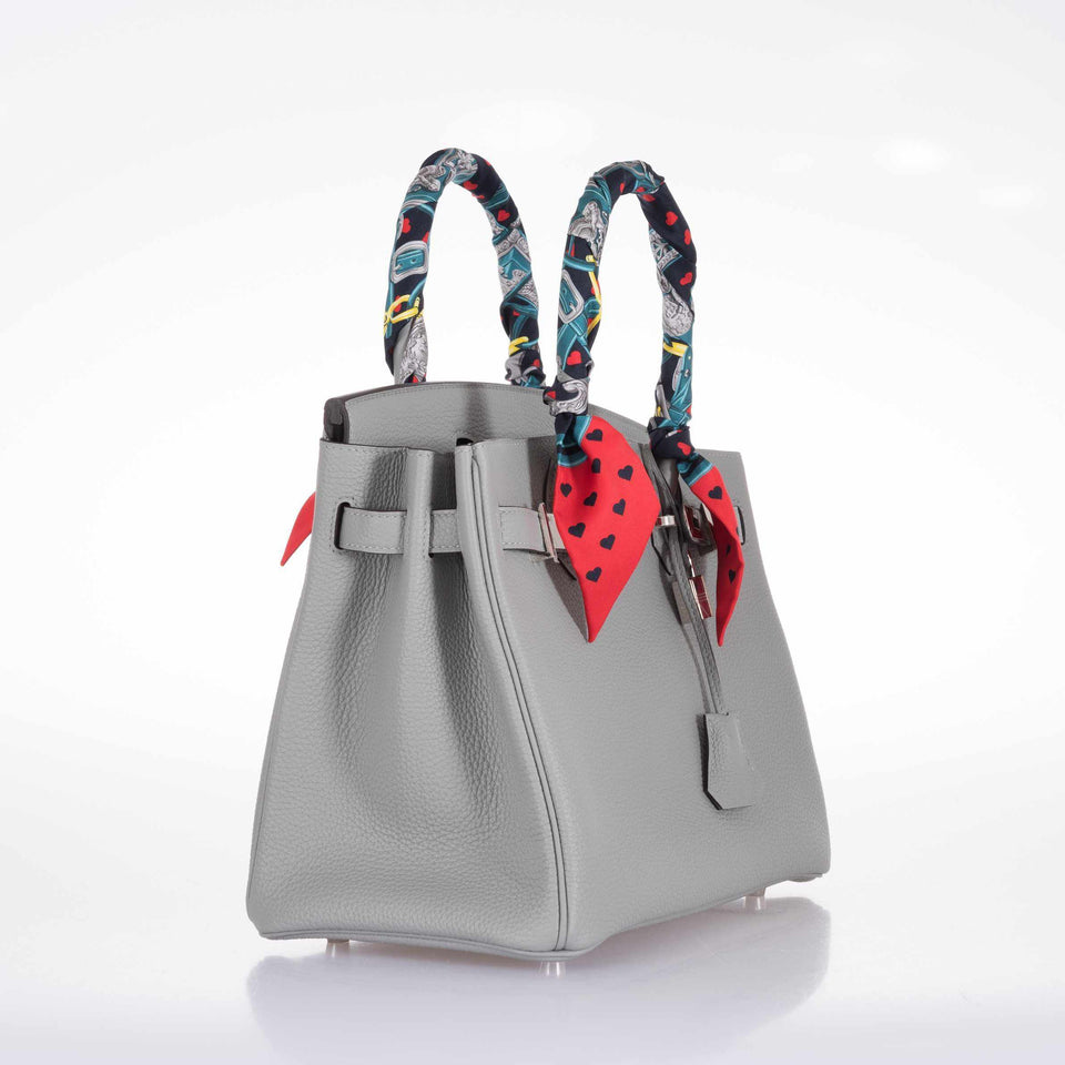 Hermes Birkin 30 Gris Mouette Gray Togo Palladium Hardware