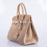 HermesBirkin 30 Gris Perle Doblis Palladium Hardware