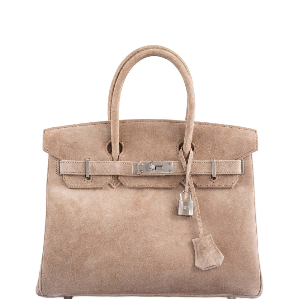 HermesBirkin 30 Gris Perle Doblis Palladium Hardware