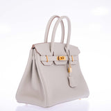 Hermes Birkin 30 Gris Perle Togo Gold Hardware