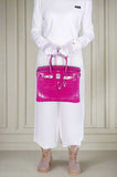 HermesBirkin 30 HSS Rose Scheherazade Porosus Crocodile, Cassis Interior Palladium Hardware