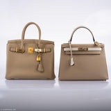HermesBirkin 30 HSS Trench & Craie Piping Togo Brushed Gold Hardware - 2016, X