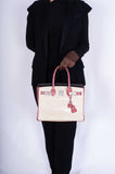 Hermes Birkin 30 HSS Tri-Color Beton, Gray Paris, Boise de Rose Alligator Brushed Palladium Hardware