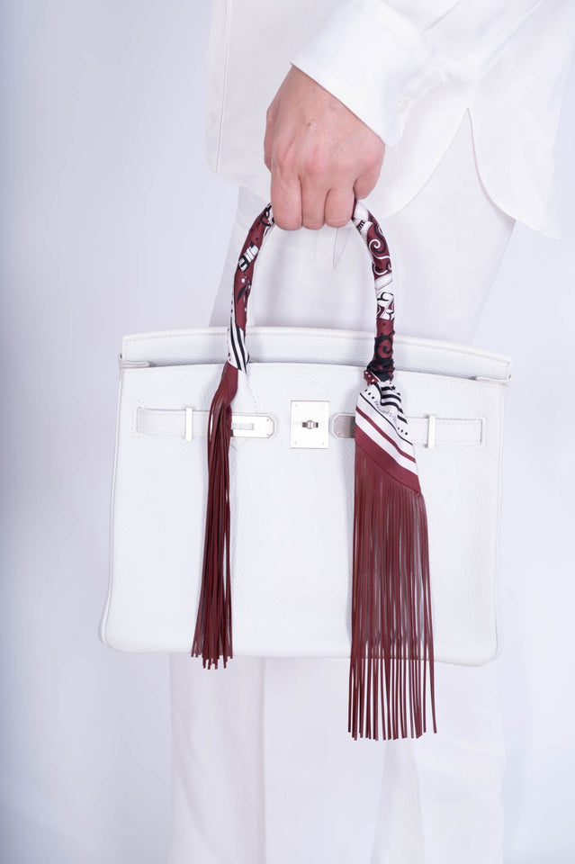 Hermes Birkin 30 HSS White Clemence Brushed Palladium Hardware