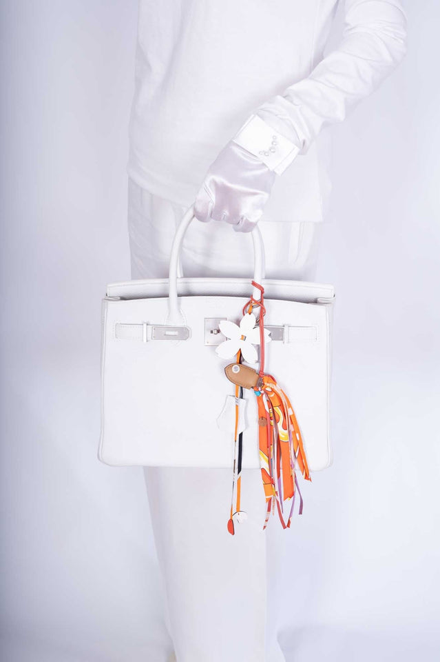 Hermes Birkin 30 HSS White Clemence Brushed Palladium Hardware
