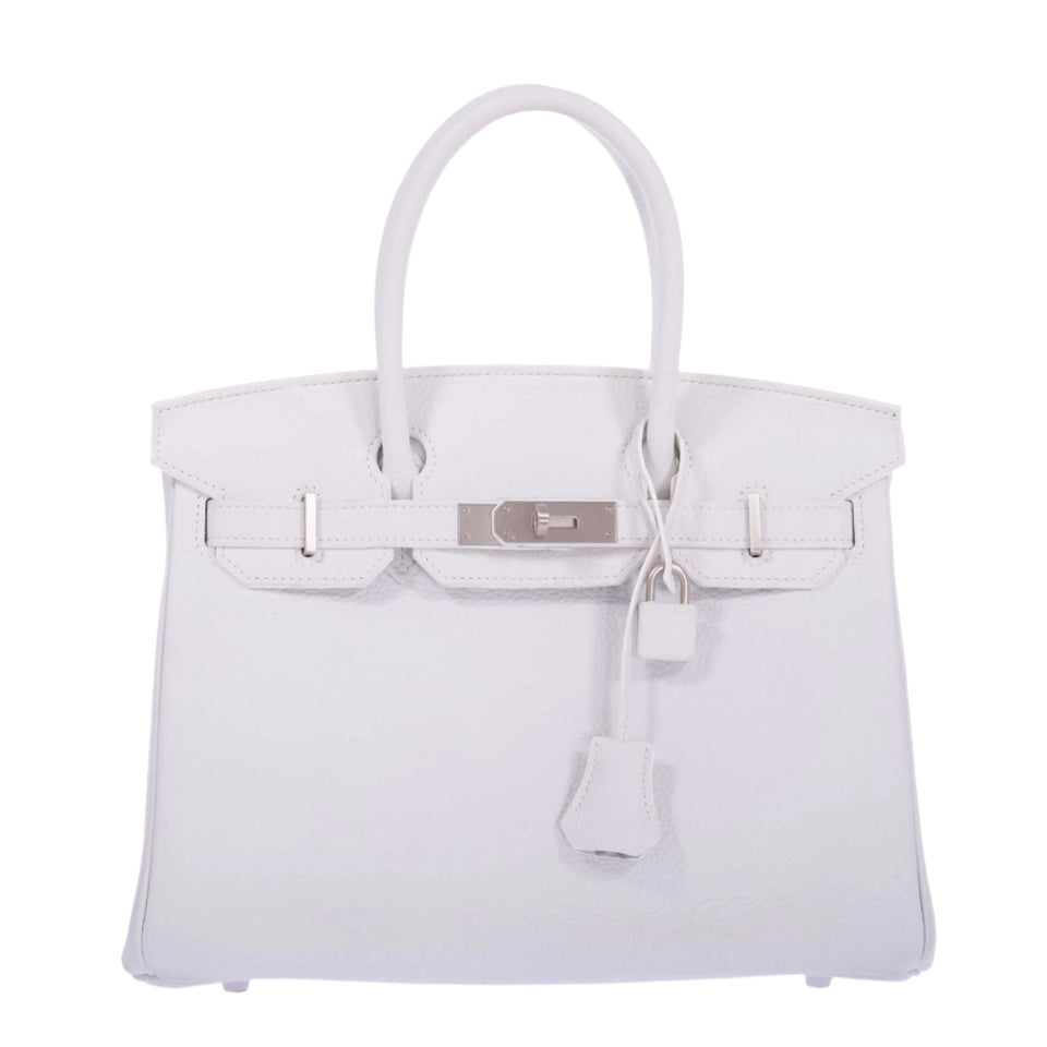 Hermes Birkin 30 HSS White Clemence Brushed Palladium Hardware