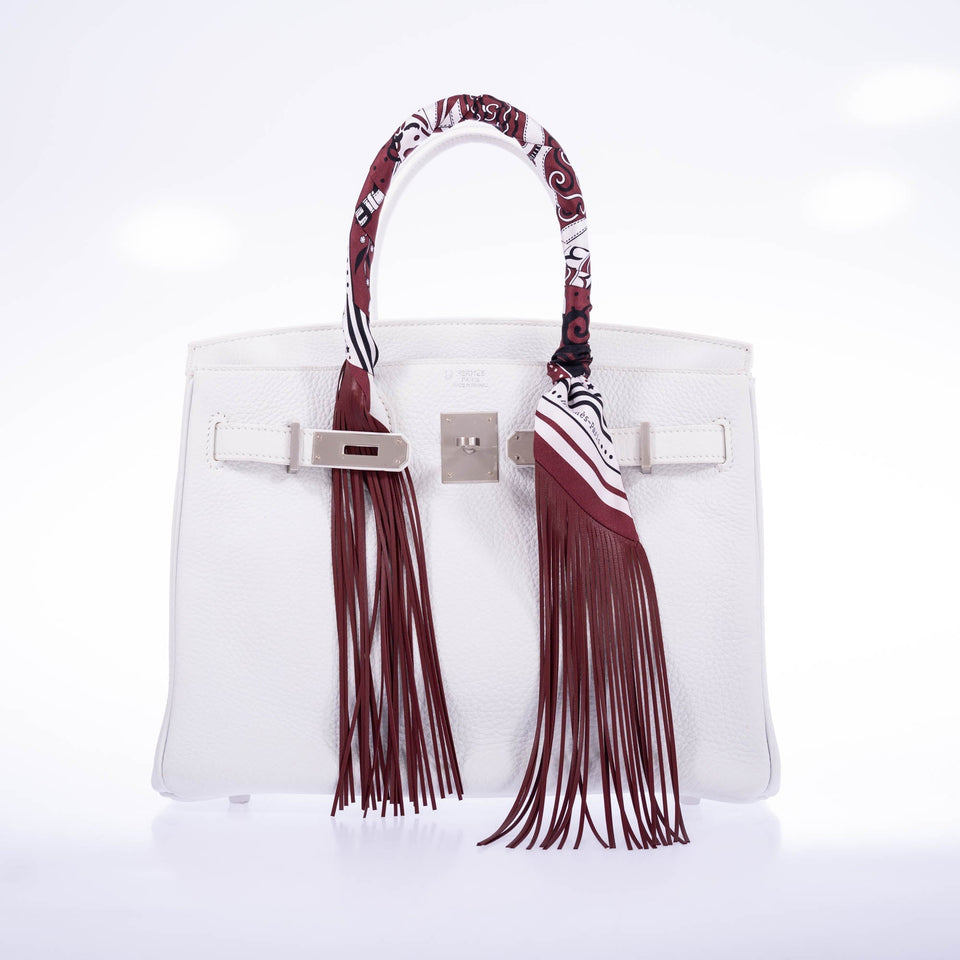 Hermes Birkin 30 HSS White Clemence Brushed Palladium Hardware
