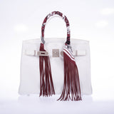 Hermes Birkin 30 HSS White Clemence Brushed Palladium Hardware