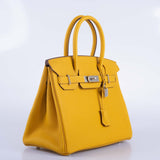 Hermes Birkin 30 Jaune Ambre Togo Palladium Hardware