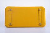 Hermes Birkin 30 Jaune Ambre Togo Palladium Hardware