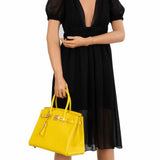 Hermes Birkin 30 Jaune de Naples Taurillon Novillo Gold Hardware