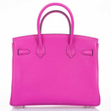Hermes Birkin 30 Magnolia Clemence Palladium Hardware
