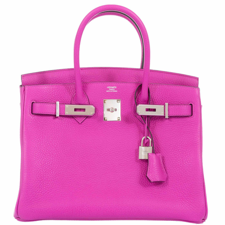 Hermes Birkin 30 Magnolia Clemence Palladium Hardware