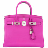 Hermes Birkin 30 Magnolia Clemence Palladium Hardware