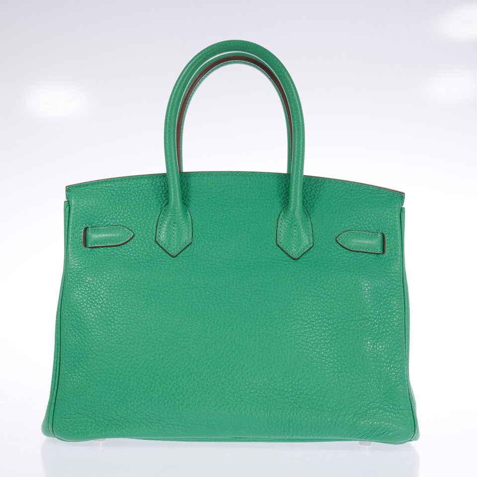 Hermes Birkin 30 Menthe Clemence with Palladium Hardware